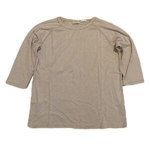 Express Tricot Vintage 90s Striped 3/4 Sleeve Top - Size Medium